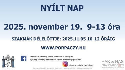 Nyílt nap - Szakmák délelőttje